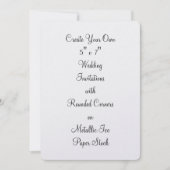 Creëer Uw Eigen Uitnodigingen 5" x 7 " van het (Voorkant)