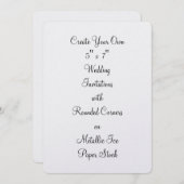 Creëer Uw Eigen Uitnodigingen 5" x 7 " van het (Voorkant / Achterkant)