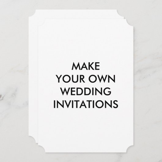 Creëer Uw Eigen Uitnodigingen 5 x 7 van het (Voorkant / Achterkant)