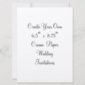 Creëer Uw Eigen Uitnodigingen van het Huwelijk (Voorkant)