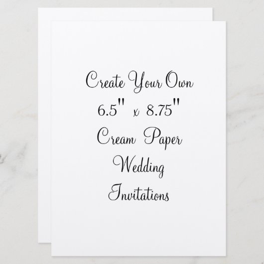 Creëer Uw Eigen Uitnodigingen van het Huwelijk (Voorkant / Achterkant)