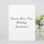 Creëer Uw Eigen Uitnodigingen van het Huwelijk (Staand voorkant)