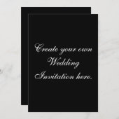 Creëer Uw Eigen Uitnodigingen van het Huwelijk van (Voorkant / Achterkant)