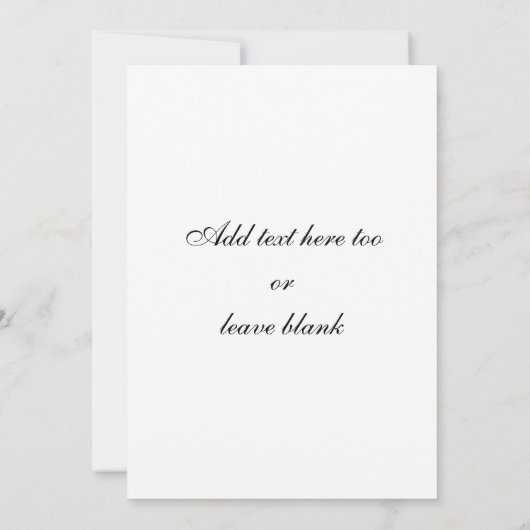 Creëer Uw Eigen Uitnodigingen van het Huwelijk van (Achterkant)