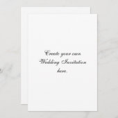 Creëer Uw Eigen Uitnodigingen van het Huwelijk van (Voorkant / Achterkant)