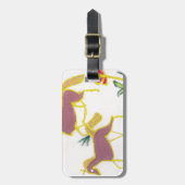 Creëer Uw eigen Unicorn Flora Power Cute Aesthetic Bagagelabel (Voorkant verticaal)