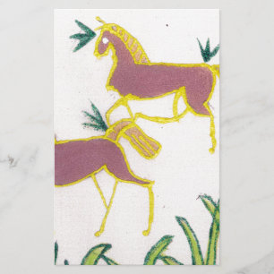 Creëer Uw eigen Unicorn Flora Power Cute Aesthetic Briefpapier