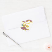 Creëer Uw eigen Unicorn Flora Power Cute Aesthetic Hart Sticker (Envelop)