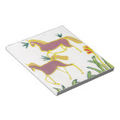 Creëer Uw eigen Unicorn Flora Power Cute Aesthetic Notitieblok (Schuin)