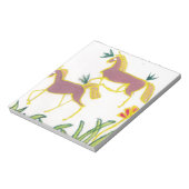 Creëer Uw eigen Unicorn Flora Power Cute Aesthetic Notitieblok (Linkerzijde)