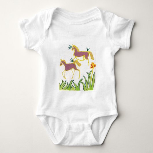 Creëer Uw eigen Unicorn Flora Power Cute Aesthetic Romper (Voorkant)