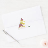 Creëer Uw eigen Unicorn Flora Power Cute Aesthetic Sticker (Envelop)