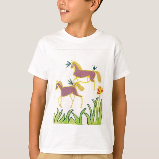 Creëer Uw eigen Unicorn Flora Power Cute Aesthetic T-shirt (Voorkant)