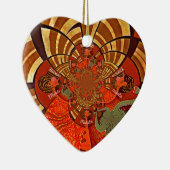 Creëer Uw eigen unieke Afrikaanse Giraffe Art Desi Keramisch Ornament (Rechts)