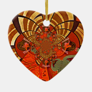 Creëer Uw eigen unieke Afrikaanse Giraffe Art Desi Keramisch Ornament