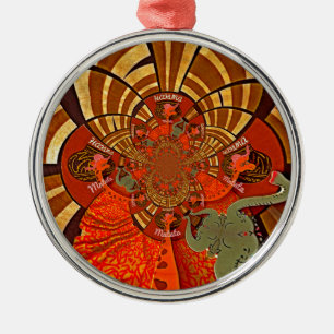 Creëer Uw eigen unieke Afrikaanse Giraffe Art Desi Metalen Ornament