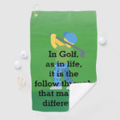 Creëer Uw eigen unieke Golfhanddoeken Golfhanddoek (Insitu)