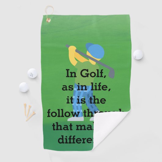 Creëer Uw eigen unieke Golfhanddoeken Golfhanddoek (Insitu)