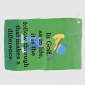 Creëer Uw eigen unieke Golfhanddoeken Golfhanddoek (Horizontaal)