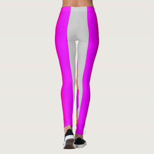 Creëer uw eigen USA Baby Pink Weekend Loungen Leggings (Achterkant)