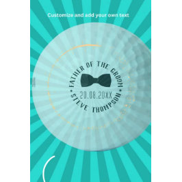 Creëer uw eigen vader van de bruidegom Gift Golfballen