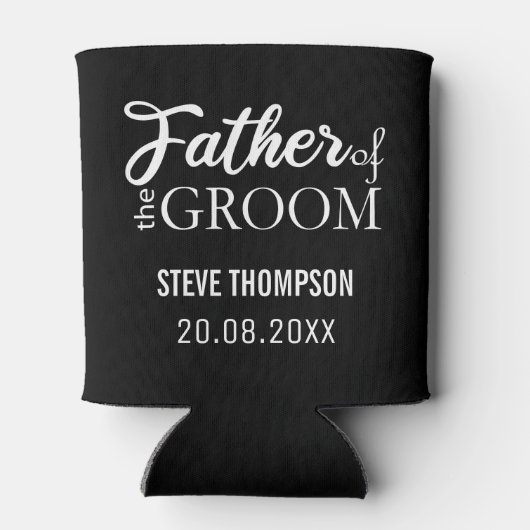 Creëer Uw eigen vader van de bruidegom Koelbox Blikjeskoeler (Achterkant)