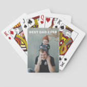 Creëer Uw eigen Vaderdag gepersonaliseerde foto Pokerkaarten (Achterkant)