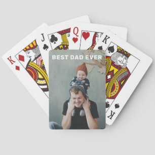 Creëer Uw eigen Vaderdag gepersonaliseerde foto Pokerkaarten