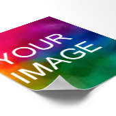 Creëer Uw eigen vakantie bruiloft Jubileum Foto Poster (Hoek)