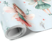 Creëer Uw eigen vakantie Fairy Blue Cadeaupapier (Rol Hoek)