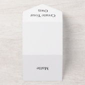 Creëer Uw eigen Valentijnsdag RSVP White All In One Uitnodiging (Buitenkant)