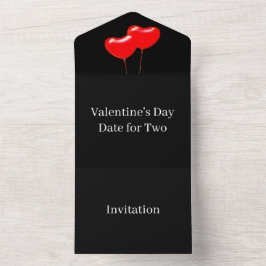 Creëer uw eigen Valentijnsdag voor twee All In One Uitnodiging