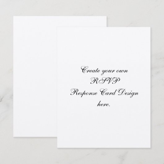 Creëer Uw Eigen van de Douane Gespikkeld Document RSVP Kaartje (Voorkant / Achterkant)