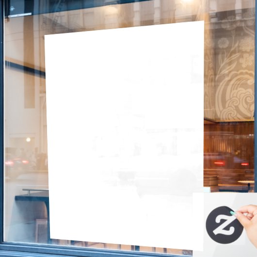 Creëer Uw eigen venster Cling Raamsticker (Cafe Raam)