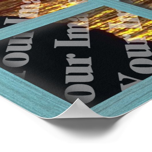 Creëer uw eigen venster met groen 6-paneelLijst Poster (Hoek)