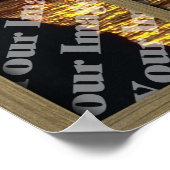 Creëer uw eigen venster met licht bruin Lijst Poster (Hoek)