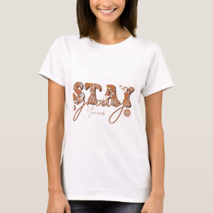 Creëer Uw eigen verblijf Groovy Retro Hippy T-shirt