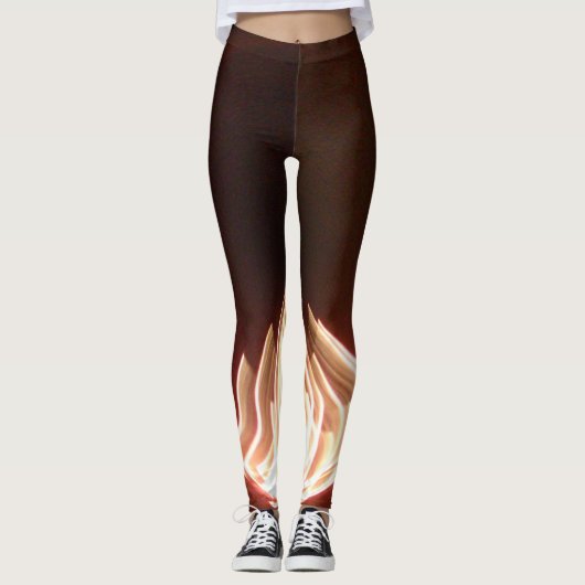 Creëer Uw eigen verbrand met passie heerlijk  Leggings (Voorkant)