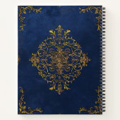 Creëer Uw eigen verguld blauw Notitieboek (Achterkant)