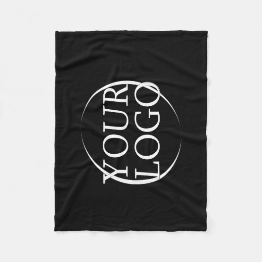 Creëer uw eigen verjaardag Modern Elegant Zwart Fleece Deken (Voorkant)