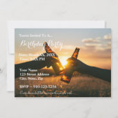 Creëer uw eigen verjaardagsbierfeestuitnodiging kaart (Voorkant)