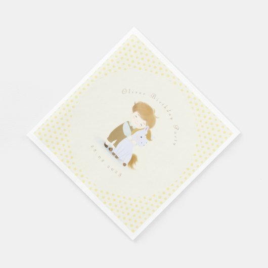 Creëer uw eigen verjaardagsfeestje, Baby shower Servet (Hoek)