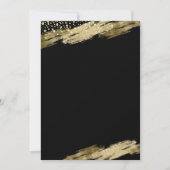 Creëer Uw eigen verjaardagsfeestje Goud Zwart Kaart (Voorkant)