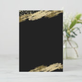 Creëer Uw eigen verjaardagsfeestje Goud Zwart Kaart (Staand voorkant)