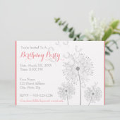 Creëer Uw eigen verjaardagsfeestuitnodiging Kaart (Staand voorkant)