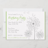 Creëer Uw eigen verjaardagsfeestuitnodiging Kaart (Voorkant)