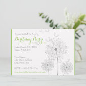 Creëer Uw eigen verjaardagsfeestuitnodiging Kaart (Staand voorkant)