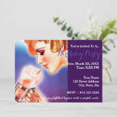 Creëer Uw eigen verjaardagsfeestuitnodiging Kaart (Staand voorkant)