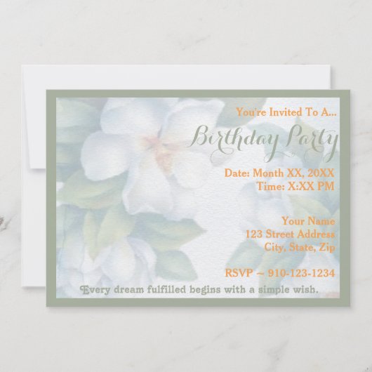 Creëer Uw eigen verjaardagsfeestuitnodiging Kaart (Voorkant)