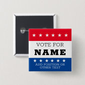 Creëer Uw eigen verkiezingsontwerp campagne Button (Voorkant /achterkant)